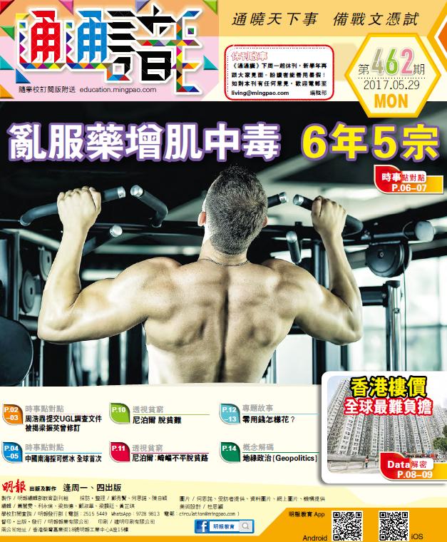 《明報通通識》462期　服藥增肌中毒6年5宗