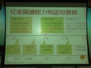 講解兒童閱讀能力與認知發展
